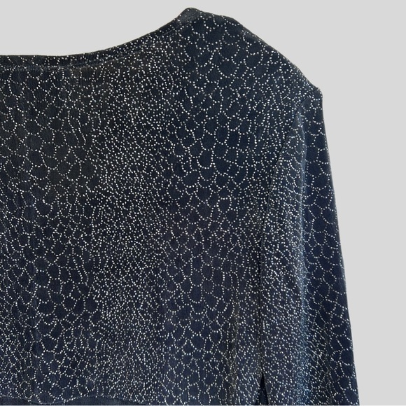 Vintage Fun Sparkly Pattern 90s S.L. Petites Mini Dress - Picture 5 of 8